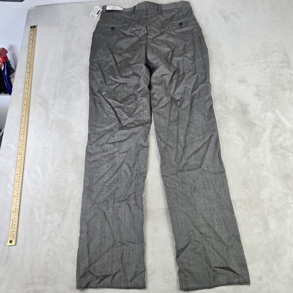 Jos A Bank Executive Collection Flat Front Pants Gray Sz 30 Unhemmed NWT - Picture 2 of 7